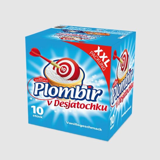 Ploombiri jäätis, perepakk 10x120ml 